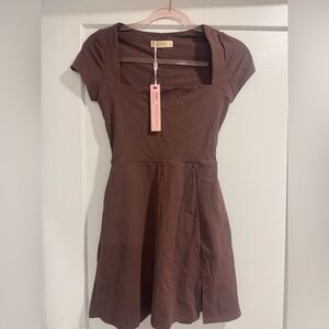 Womens Square Neck Tennis Dress